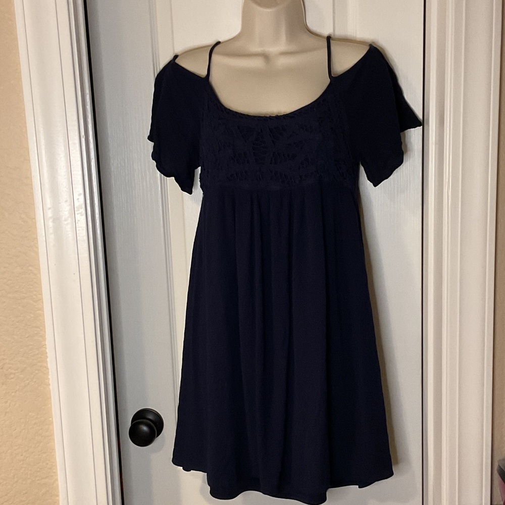 Maurices Navy Blue Maxi Dress